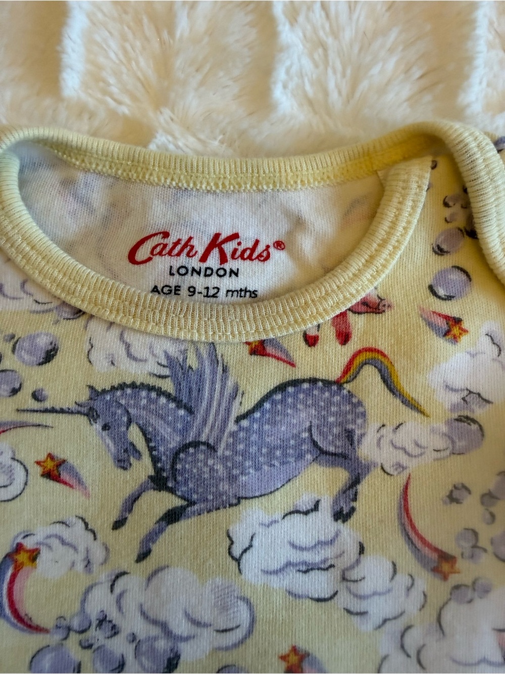 Cath Kidston London Onesie Purple Unicorn and Rainbow Accents